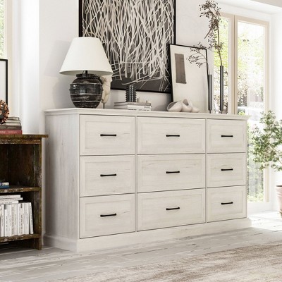 FUFU&GAGA Light - toned Wood - grain Drawer Cabinets: Custom Combinations, Ample Storage for Home