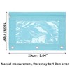 Unique Bargains Pencil Case for 3 Ring Binder Smooth Zipper Transparent Window for Folders - 2 of 4