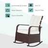 PE Rattan Rocking Recliner with Footrest - 4 of 4