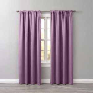 BrylaneHome BH Studio Room-Darkening Rod-Pocket Panel - 1 of 4