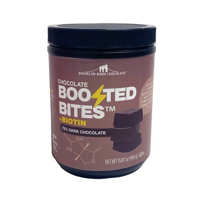 Brooklyn Born Chocolate Dark Chocolate Boosted Bites Biotin - 15.87 oz