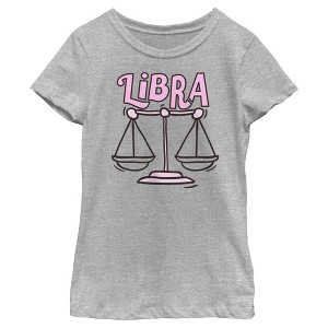 Girl's Lost Gods Zodiac Libra Art Symbol T-Shirt - 1 of 4