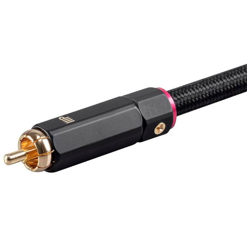 Monoprice Digital Coaxial Audio/Video Cable - 15 Feet - Black | RCA Subwoofer CL2 Rated, RG-6/U 75-ohm - Onix Series, 5 of 6