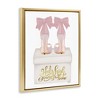 Stupell Industries Heels High Pink Phrase Black Framed Floater Canvas Wall Art - 3 of 4