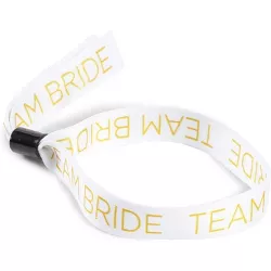 Blue Panda 30-Pack Bridesmaid Wristband Bracelets for The Bride & Bridesmaids Team Gifts, Bridal Shower Bachelorette Wedding Party Favor, Gold