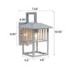 Chloe Lighting Frisco Transitional 1 Light Painted Nickel Outdoor Wall Sconce 11" Height - 3 of 4