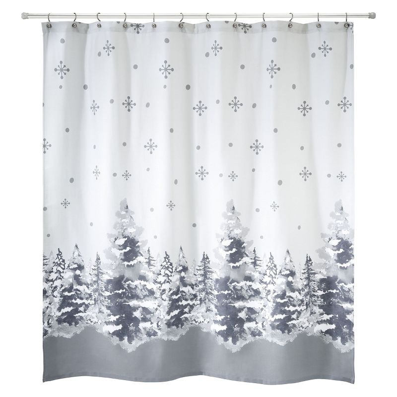 Avanti Linens Silver Trees Shower Curtain, 1 of 4