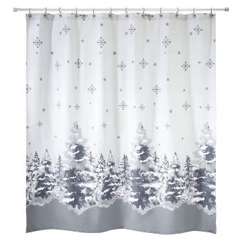 Avanti Linens Silver Trees Shower Curtain