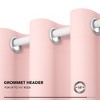 Deconovo Satin 100% Light sheiled Curtains 2Panels For LivingRoom or Bedroom Bright Red 42Wx63L - 3 of 4