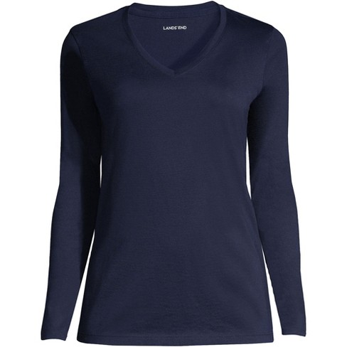 Lands' End Women's Relaxed Supima Cotton T-shirt - Medium - Radiant ...