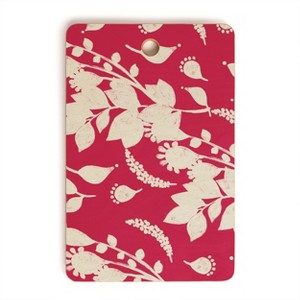 Viviana Gonzalez Floral Magenta vibes Rectangle Cutting Board - Deny Designs - 1 of 3