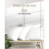 1000 TC White King Pillowcases Set of 4, 100 Egyptian Cotton, Silky Soft Hotel - Like Pillow Covers - 2 of 4
