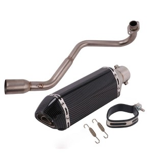 Motorcycle Exhaust Muffler, Motorcycle Exhaust Muffler Pipe Assembly Kit With DB Muffler Bracket Springs Hooks Compatible For MSX125 - 1 of 4