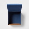 Medium Natural Wood Kids' Storage with Lid Navy - Pillowfort™ - 3 of 3