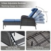 Buenhomino Outdoor Chaise Lounge Chairs Set, Set of 2 Wicker Patio Reclining Chairs with Adjustable Backrest and Cushion, Rattan Lounger for Pool - 4 of 4