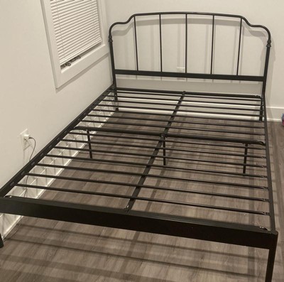 Realrooms Camie Metal Bed With Adjustable Base Height And No Box Spring ...