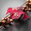 44"H Sullivans Artificial Christmas Gold Berry Burgundy Foliage, Indoor Christmas Decor - 2 of 3