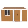 ORRD 12x10 FT Metal Storage Shed, Heavy-Duty Outdoor Garden Shed w/ Windows, Lockable Door & Vents - 4 of 4