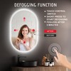 Oval Frameless LED Wall Bathroom Vanity Mirror with Backlit Lights Anti-Fog Dimmable Function(32"x20") - 3 of 4