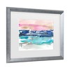 Trademark Fine Art Jennifer Goldberger Indigo Sunset I Matted Framed Art - 3 of 4