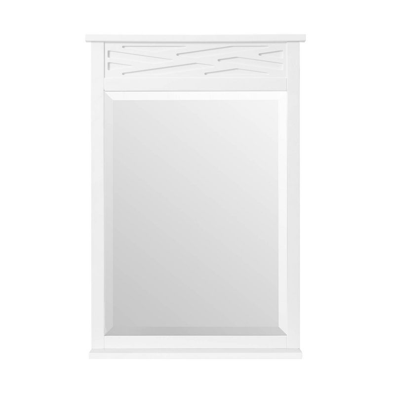 Coventry Bath Mirror White - Alaterre Furniture, 1 of 7