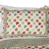 Slickblue 3PC Cotton Quilt Set, Full/Queen Size, Reversible, Vermicelli-Quilted, 7 Unique Designs - 3 of 4