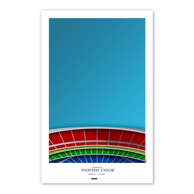 MLB Cincinnati Reds Riverfront Stadium Art Poster