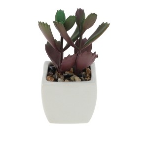 Unique Bargains Artificial Plants Ceramic Pot Plastic 2.01"x2.01"x2.95" 1 Pc - 1 of 4