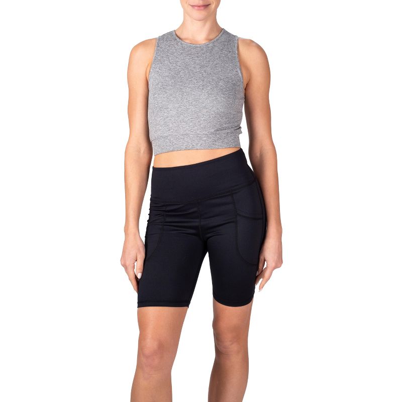 3 Pack Soft Basic Cropped Workout Tank Tops for Women, 2 of 6