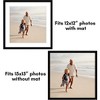 Americanflat 15x15 Picture Frame  - Set of 5 - Use as 12x12 Frame with Mat or Display 15x15 Photo Without Mat - Black - 4 of 4