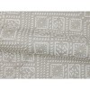 5' x 7' Double Diamond Outdoor Rug Silver - Threshold™: Woven, Spray Latex Backing, Indoor/Outdoor Use - 2 of 4