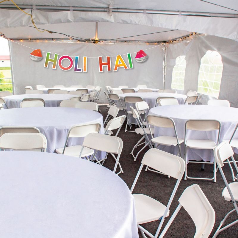 Big Dot of Happiness Holi Hai - Festival of Colors Party Decorations - Holi Hai - Outdoor Letter Banner, 3 of 9