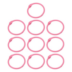 Unique Bargains Metal Anti-Rust Round Binder Rings for Key Chain Scrapbooks 10 Pcs - 1 of 4