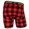 Seven Times Six Dr. Seuss Merry Grinchmas Grinch Santa Buffalo Plaid Boxer Briefs Underwear Red - 2 of 4