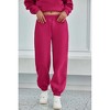 Attraco Women's Fallfreshness Unisex Airplane Model Travel Sweatpants Fleece Lined Waistband with Side Pockets Sport Pants - 2 of 4