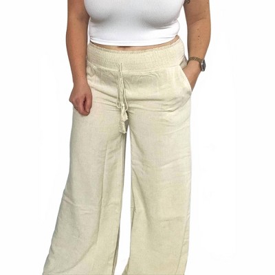 Women's Tallulah Linen Pants - MIOU MUSE S