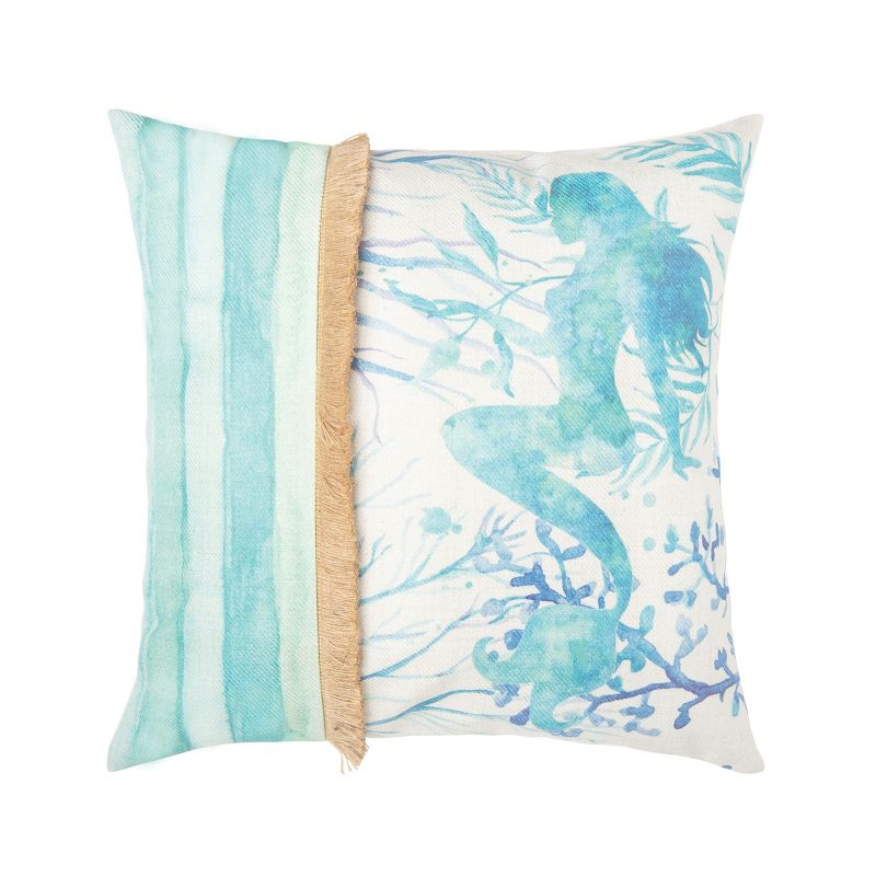 C&F Home 18" x 18" Mermaid 2 Embroidered Throw Pillow, 4 of 6