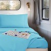 Nestl RV Queen Sheets, Super Soft 4PC Microfiber Sheet Set for Camper, Short Queen Sheets - 4 of 4