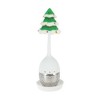 Unique Bargains Tea Infuser Christmas Tree Tea Infuser Hand Wash Only Vertical Style Silicone Stainless Steel White Green 1Set - 3 of 4