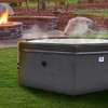 JLeisure Aegean 1,200 Liter 65 inch 6 Person Rigid Foam Wall Hot Tub Spa, Black - 4 of 4