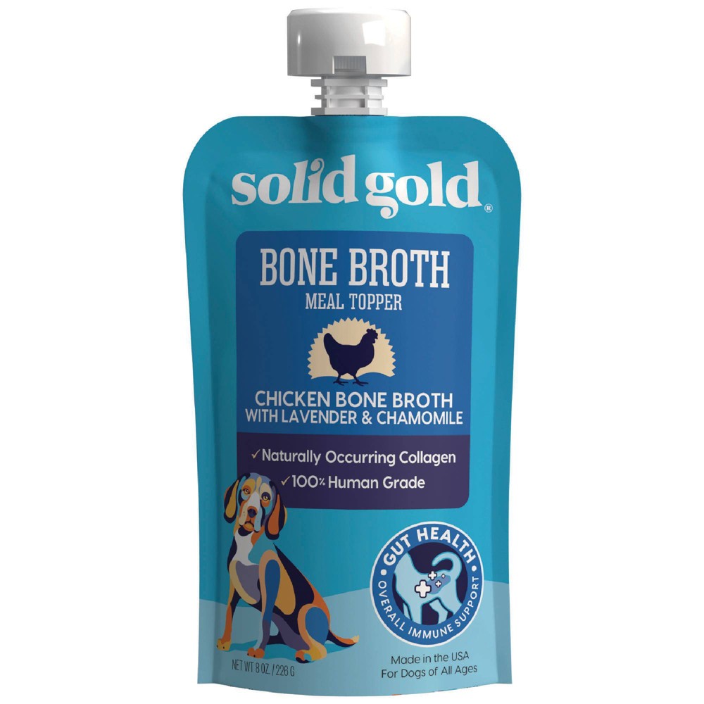 Solid Gold Chicken Broth Meal Topper All Ages Wet Dog Food - 8oz
