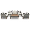 Sapphtopaz Patio Furniture Set Metal Frame Outdoor Loveseat Sectional Patio Chairs with Cushions and Coffee Table for Garden, Backyard, Terrace - 4 of 4