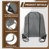 Unique Bargains Fitness Sports Travel Lightweight Drawstring Backpacks 2 Pcs - 3 of 4
