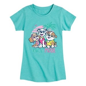Girls' - Paw Patrol - Vacay Mode Fitted Short Sleeve Graphic T-Shirt - 1 of 4