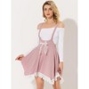 INSPIRE CHIC Women's Gothic Flare Asymmetrical Hem Tulle Steampunk Overall Skirts - 2 of 4