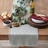 Design Imports  Basket Fringe Table Runner, Light Rain, 14.5X72" - 2 of 4