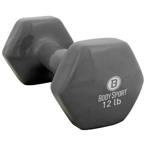 Body Sport Vinyl Coated Dumbbell Weight, Strength Training Equipment for Home Gym - 1 of 4