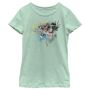 Girl's Wonder Woman Power Sketches T-Shirt - 1 of 4