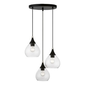 Livex Lighting Catania 3 - Light Pendant in  Black/Brushed Nickel - 1 of 4