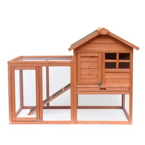 FURNIinspire Easily-assembled Wooden Rabbit House Chicken Coop Kennels, 48.03"*20.86"*36.22" - 1 of 4